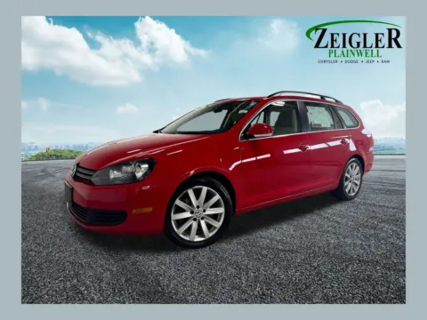 Red 2014 Volkswagen Jetta SportWagen 2.0L TDI for sale in Plainwell, MI