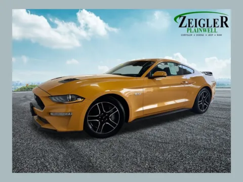 Orange 2022 Ford Mustang GT Premium for sale in Plainwell, MI