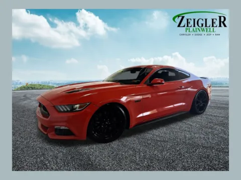 Orange 2016 Ford Mustang GT Premium for sale in Plainwell, MI
