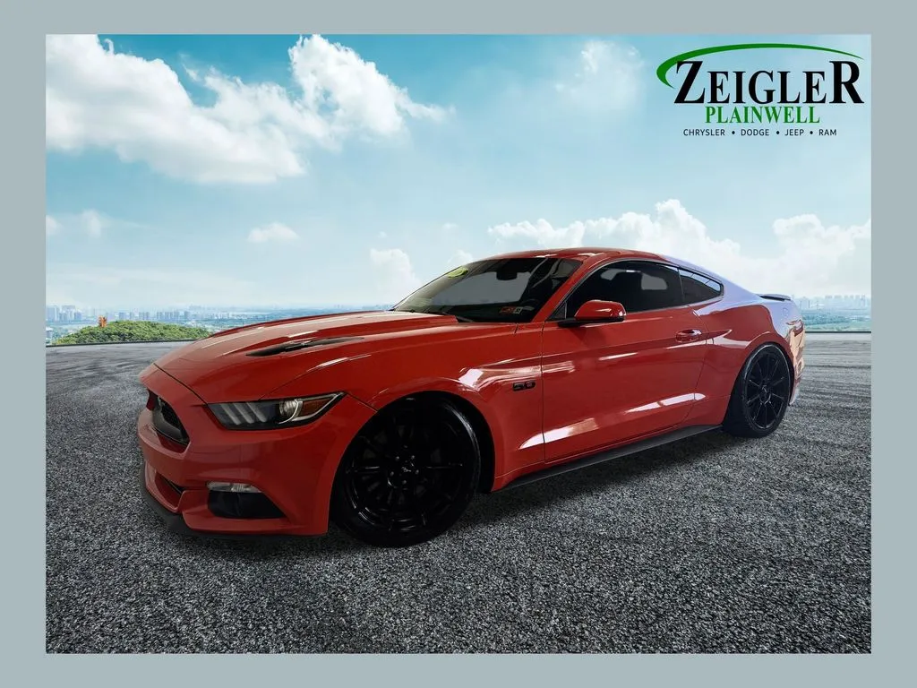 Orange 2016 Ford Mustang GT Premium for sale in Plainwell, MI