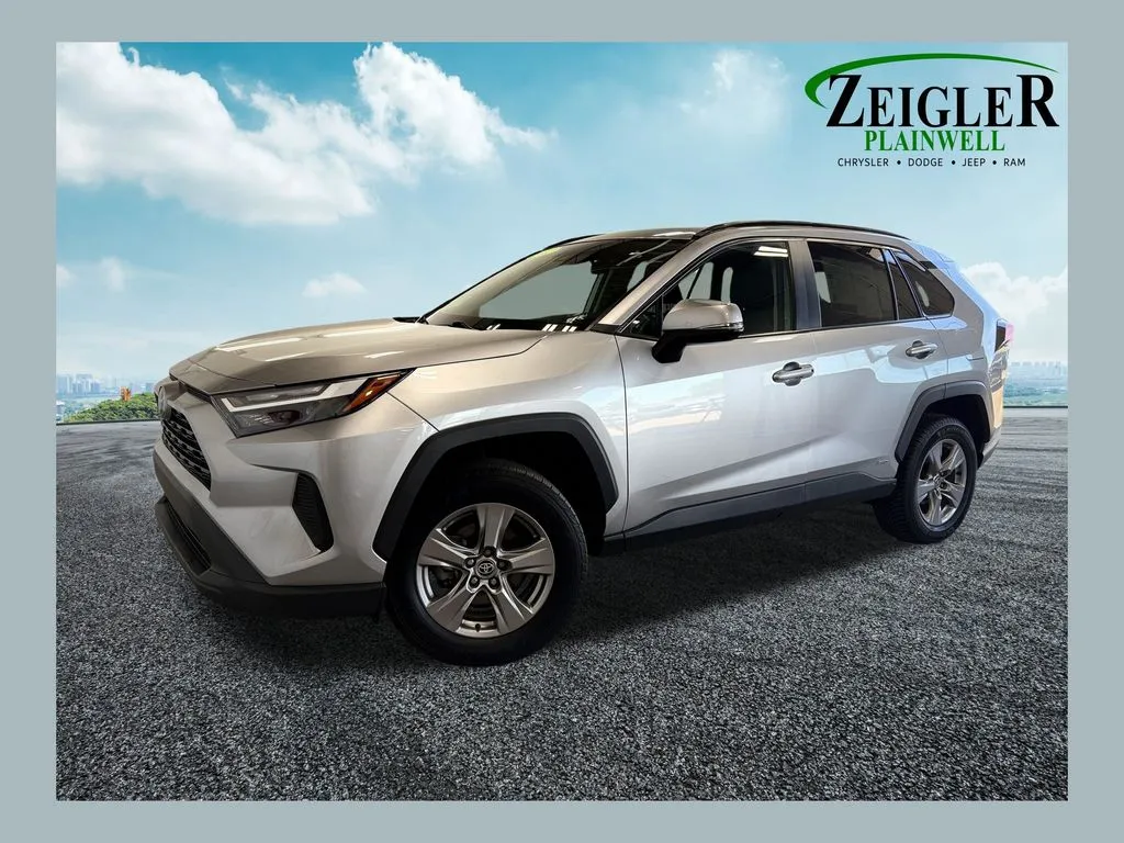 Silver 2022 Toyota RAV4 Hybrid XLE for sale in Plainwell, MI