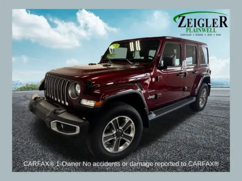 Red 2022 Jeep Wrangler Unlimited Sahara for sale in Plainwell, MI
