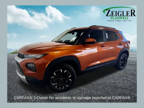 Orange 2022 Chevrolet TrailBlazer LT for sale in Plainwell, MI