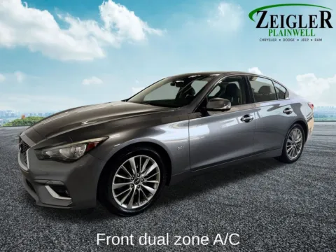 Photos of 2018 INFINITI Q50 3.0t LUXE for sale in Plainwell, MI at Zeigler Chrysler Dodge Jeep Ram of Plainwell