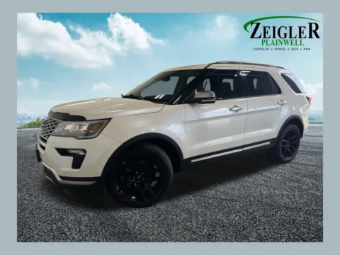 White 2019 Ford Explorer Platinum for sale in Plainwell, MI