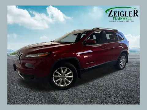 Red 2015 Jeep Cherokee Limited for sale in Plainwell, MI