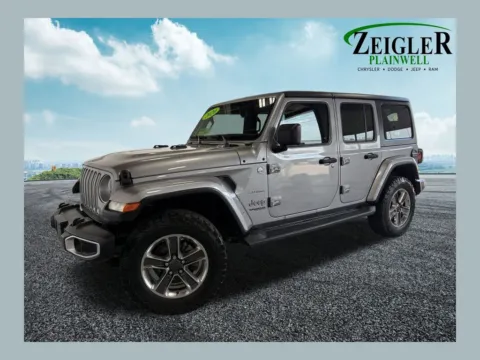 Silver 2020 Jeep Wrangler Unlimited Sahara for sale in Plainwell, MI