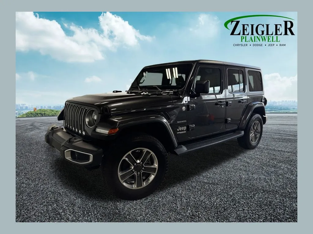 Gray 2021 Jeep Wrangler Unlimited Sahara for sale in Plainwell, MI