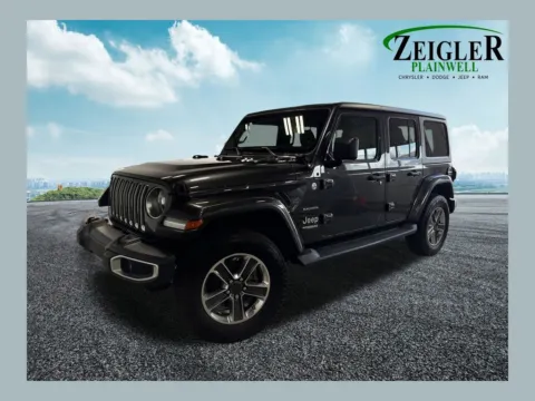 Gray 2021 Jeep Wrangler Unlimited Sahara for sale in Plainwell, MI