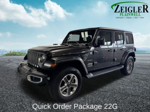 Photos of 2021 Jeep Wrangler Unlimited Sahara for sale in Plainwell, MI at Zeigler Chrysler Dodge Jeep Ram of Plainwell