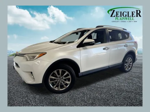 White 2016 Toyota RAV4 Limited for sale in Plainwell, MI