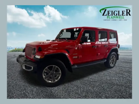 Red 2021 Jeep Wrangler Unlimited Sahara for sale in Plainwell, MI
