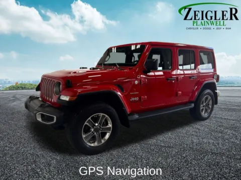 Photos of 2021 Jeep Wrangler Unlimited Sahara for sale in Plainwell, MI at Zeigler Chrysler Dodge Jeep Ram of Plainwell
