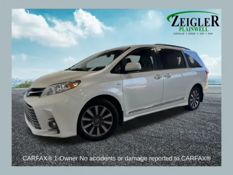White 2020 Toyota Sienna XLE Premium for sale in Plainwell, MI