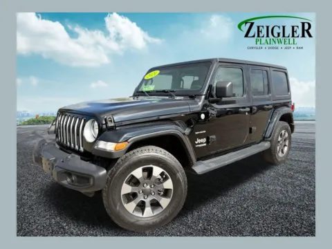 Black 2021 Jeep Wrangler Unlimited Sahara for sale in Plainwell, MI