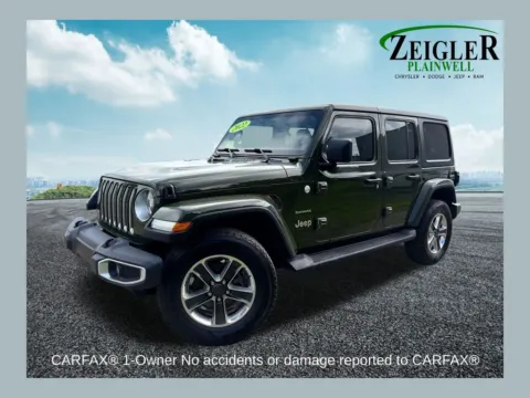 Green 2022 Jeep Wrangler Unlimited Sahara for sale in Plainwell, MI