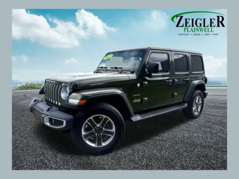 Green 2022 Jeep Wrangler Unlimited Sahara for sale in Plainwell, MI
