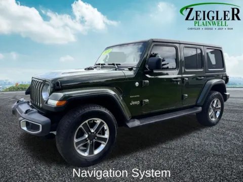 Photos of 2022 Jeep Wrangler Unlimited Sahara for sale in Plainwell, MI at Zeigler Chrysler Dodge Jeep Ram of Plainwell