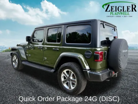 Another view of 2022 Jeep Wrangler Unlimited Sahara for sale in Plainwell, MI at Zeigler Chrysler Dodge Jeep Ram of Plainwell