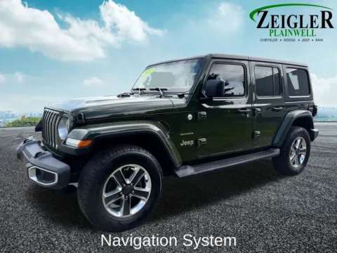Photos of 2022 Jeep Wrangler Unlimited Sahara for sale in Plainwell, MI at Zeigler Chrysler Dodge Jeep Ram of Plainwell