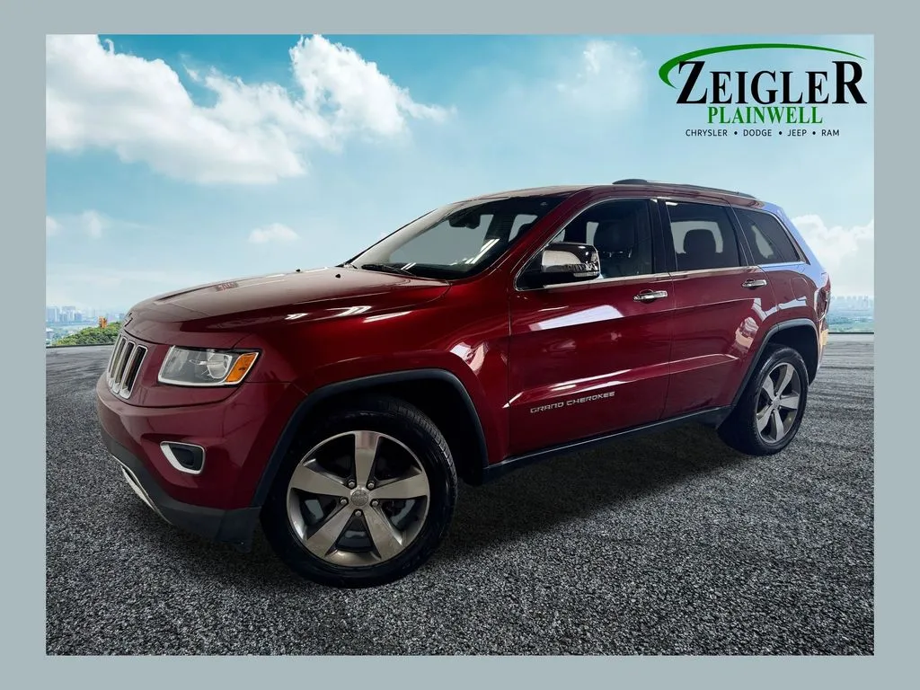 Red 2015 Jeep Grand Cherokee Limited for sale in Plainwell, MI