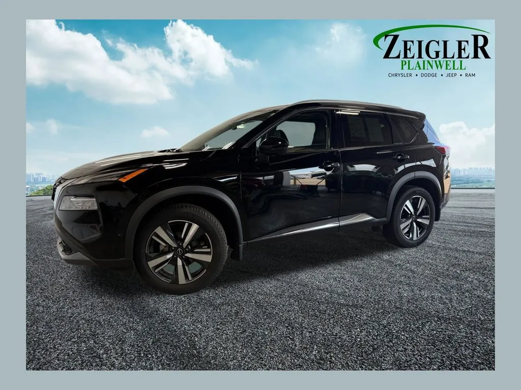 Black 2023 Nissan Rogue SL for sale in Plainwell, MI