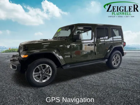 Photos of 2021 Jeep Wrangler Unlimited Sahara for sale in Plainwell, MI at Zeigler Chrysler Dodge Jeep Ram of Plainwell