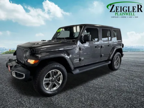 Photos of 2021 Jeep Wrangler Unlimited Sahara for sale in Plainwell, MI at Zeigler Chrysler Dodge Jeep Ram of Plainwell