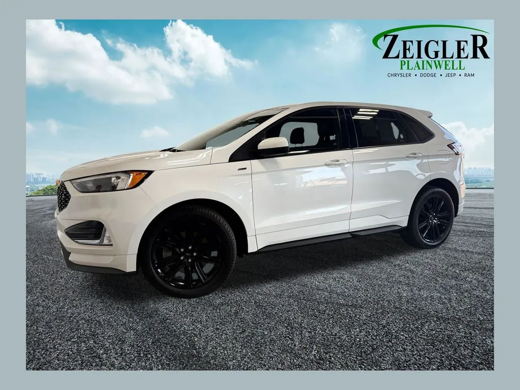 White 2021 Ford Edge ST Line for sale in Plainwell, MI