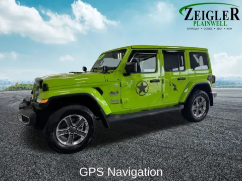 Photos of 2021 Jeep Wrangler Unlimited Sahara for sale in Plainwell, MI at Zeigler Chrysler Dodge Jeep Ram of Plainwell