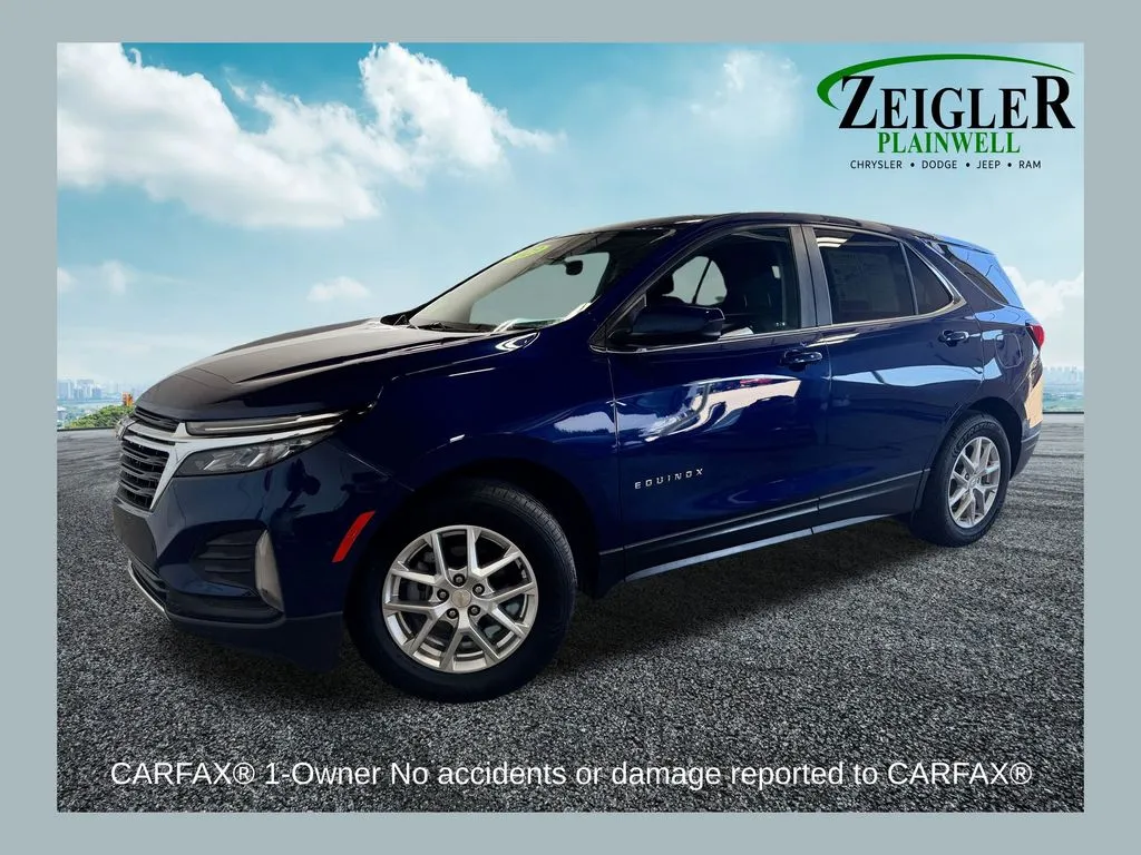 Blue 2023 Chevrolet Equinox LT for sale in Plainwell, MI