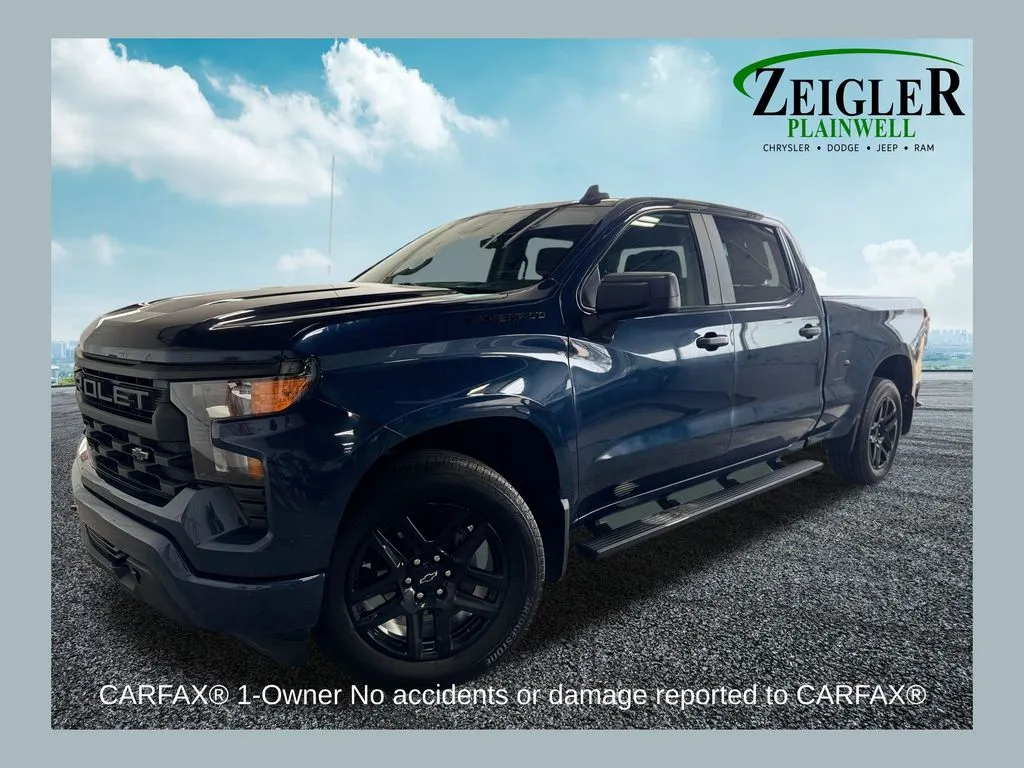 Blue 2023 Chevrolet Silverado 1500 Custom for sale in Plainwell, MI