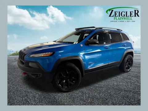 Blue 2018 Jeep Cherokee Trailhawk for sale in Plainwell, MI