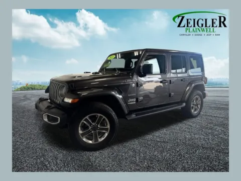 Gray 2021 Jeep Wrangler Unlimited Sahara for sale in Plainwell, MI