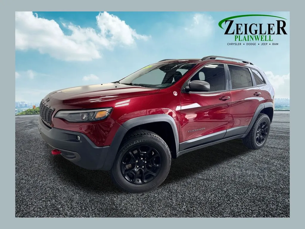 Red 2019 Jeep Cherokee Trailhawk for sale in Plainwell, MI
