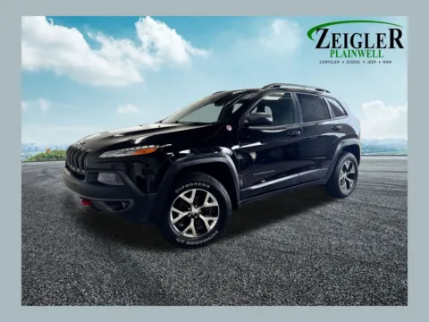 Black 2018 Jeep Cherokee Trailhawk for sale in Plainwell, MI