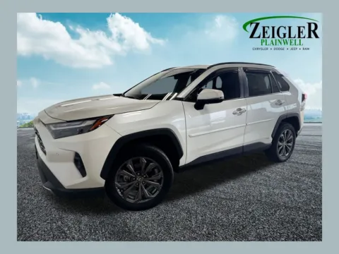 White 2022 Toyota RAV4 Hybrid Limited for sale in Plainwell, MI
