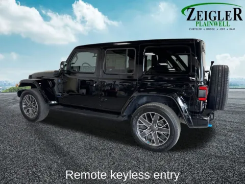 Another view of 2023 Jeep Wrangler Sahara 4xe for sale in Plainwell, MI at Zeigler Chrysler Dodge Jeep Ram of Plainwell