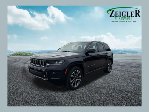Black 2023 Jeep Grand Cherokee Overland for sale in Plainwell, MI