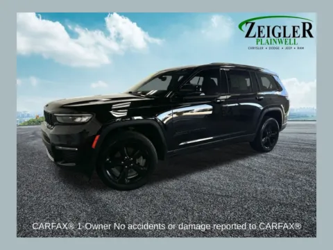 Black 2023 Jeep Grand Cherokee L Limited for sale in Plainwell, MI