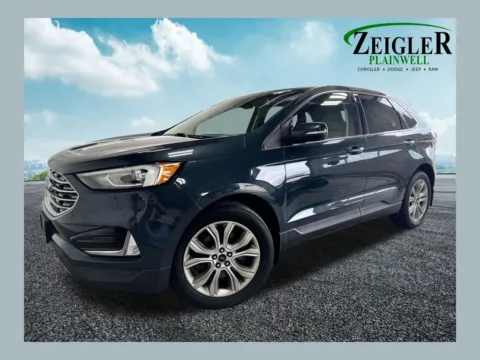 Blue 2019 Ford Edge Titanium for sale in Plainwell, MI