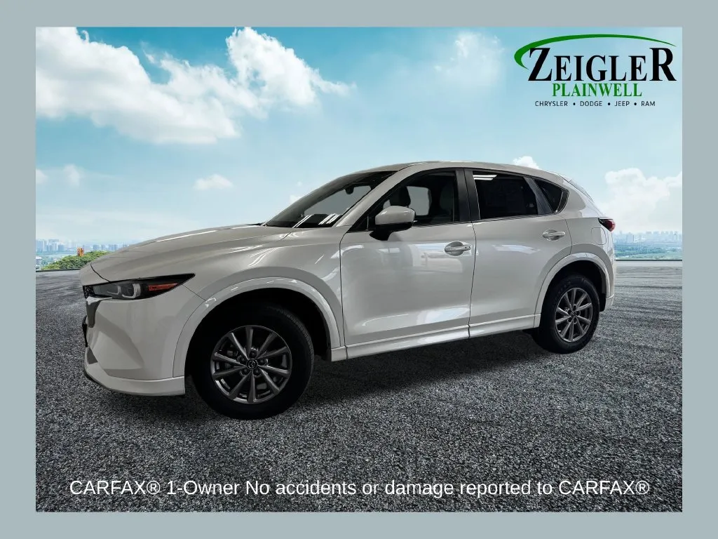 White 2025 Mazda CX-5 2.5 S Preferred Package for sale in Plainwell, MI