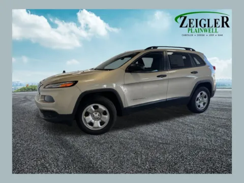 Beige 2014 Jeep Cherokee Sport for sale in Plainwell, MI