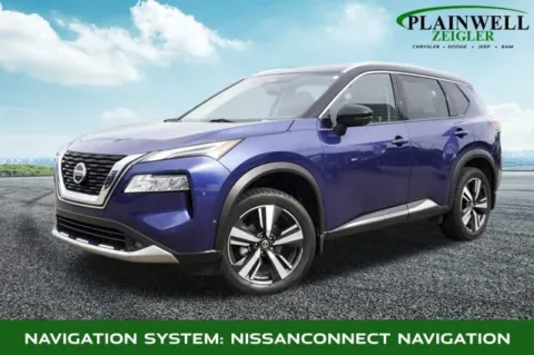 Blue 2021 Nissan Rogue Platinum for sale in Plainwell, MI