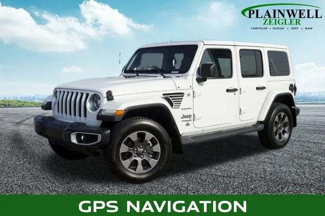 White 2019 Jeep Wrangler Unlimited Sahara for sale in Plainwell, MI