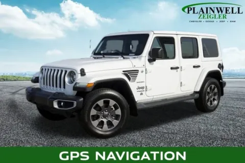 White 2019 Jeep Wrangler Unlimited Sahara for sale in Plainwell, MI