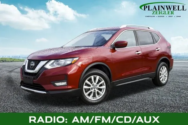 Red 2019 Nissan Rogue SV for sale in Plainwell, MI