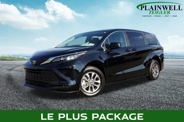 Black 2024 Toyota Sienna LE for sale in Plainwell, MI