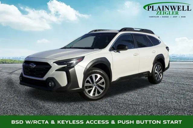 White 2023 Subaru Outback Premium for sale in Plainwell, MI