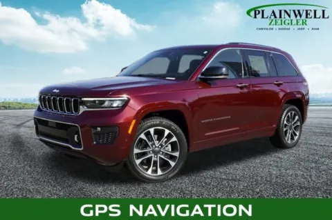 Red 2022 Jeep Grand Cherokee Overland for sale in Plainwell, MI